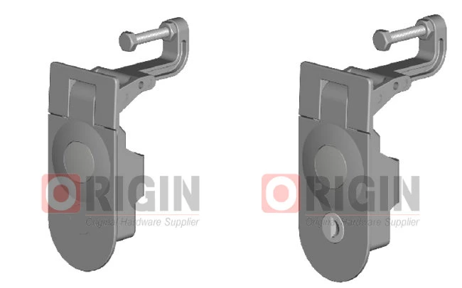 Non-Locking Grip Adjustable Flush Handle Lever Compression Latch