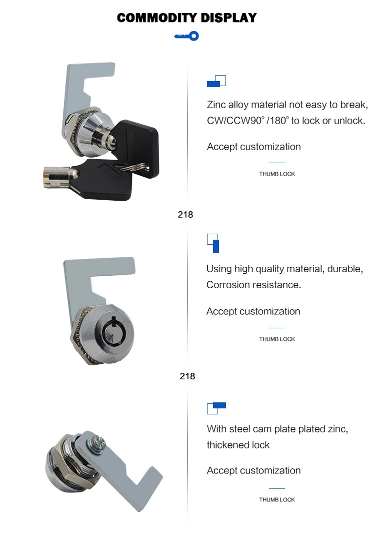 Locker Lock Tubular Cam Lock Game Machine Lock